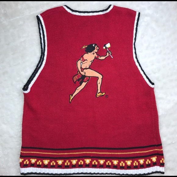 Collegiate Eagles Eye Knit Vest FSU Seminoles XL - Picture 5 of 8